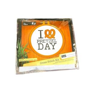 The Office Counted Cross Stitch Kit-I Love Pretzel Day Dunder Mifflin